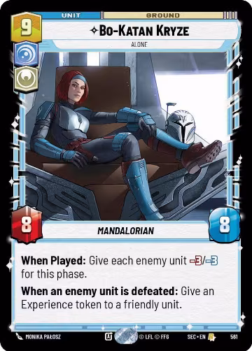 Bo-Katan Kryze - Alone (Foil) (561), Secrets of Power — Star Wars card price