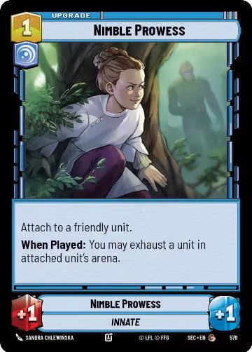 Nimble Prowess (Foil) (579), Secrets of Power — Star Wars card price