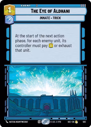 The Eye of Aldhani (Foil) (583), Secrets of Power — Star Wars card price