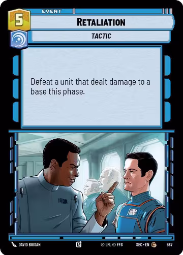 Retaliation (Foil) (587), Secrets of Power — Star Wars card price