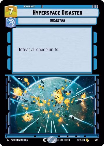 Hyperspace Disaster (Foil) (588), Secrets of Power — Star Wars card price