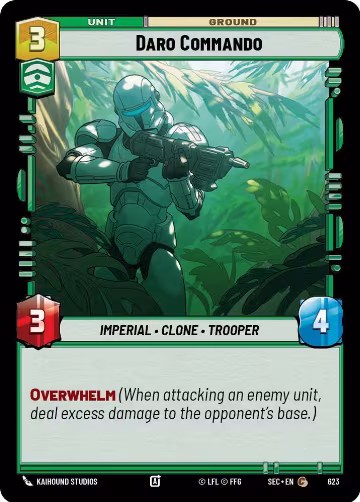 Daro Commando (Foil) (623), Secrets of Power — Star Wars card price