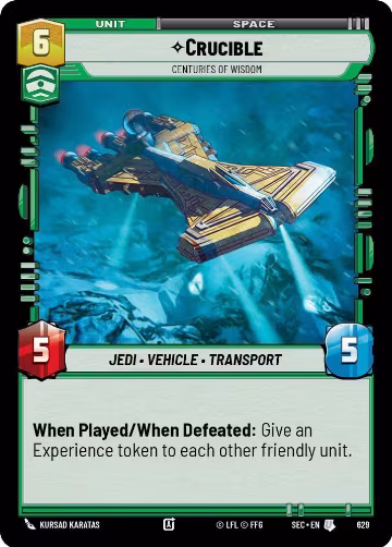 Crucible - Centuries of Wisdom (Foil) (629), Secrets of Power — Star Wars card price