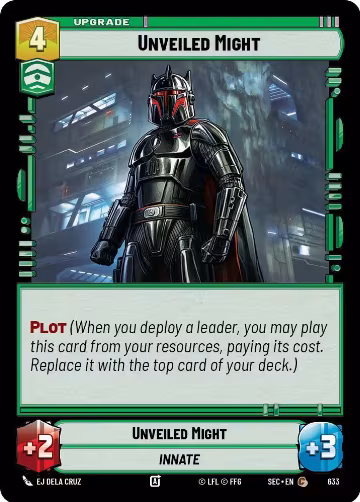 Unveiled Might (Foil) (633), Secrets of Power — Star Wars card price