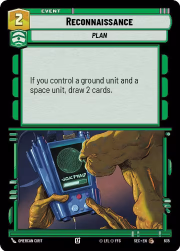 Reconnaissance (Foil) (635), Secrets of Power — Star Wars card price