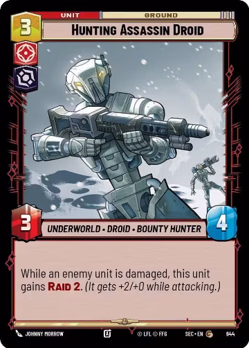Hunting Assassin Droid (Foil) (644), Secrets of Power — Star Wars card price