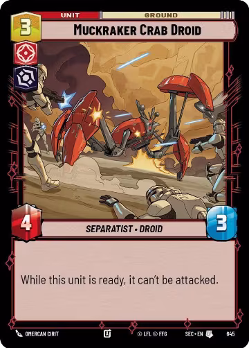 Muckraker Crab Droid (Foil) (645), Secrets of Power — Star Wars card price