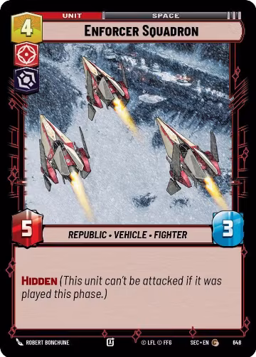Enforcer Squadron (Foil) (648), Secrets of Power — Star Wars card price