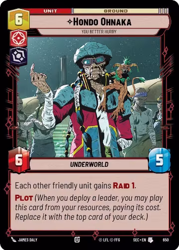 Hondo Ohnaka - You Better Hurry (Foil) (650), Secrets of Power — Star Wars card price