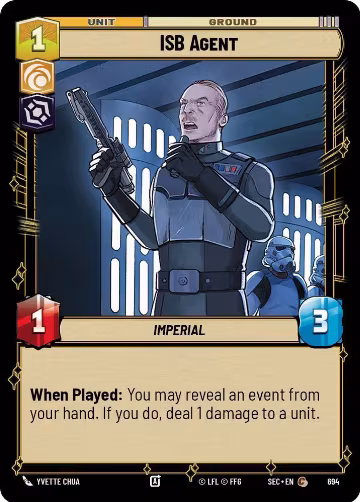 ISB Agent (Foil) (694), Secrets of Power — Star Wars card price