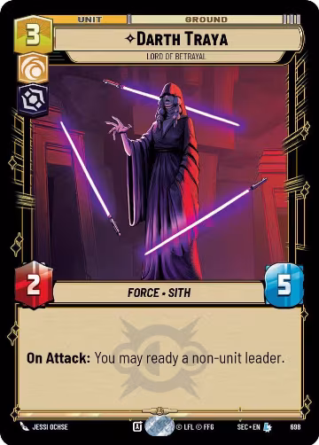 Darth Traya - Lord of Betrayal (Foil) (698), Secrets of Power — Star Wars card price