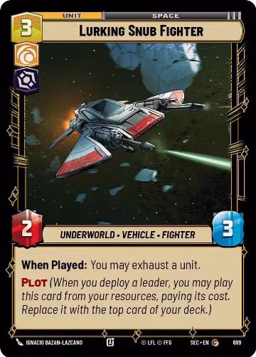 Lurking Snub Fighter (Foil) (699), Secrets of Power — Star Wars card price