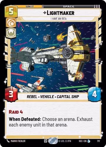 Lightmaker - I Have An Idea (Foil) (717), Secrets of Power — Star Wars card price