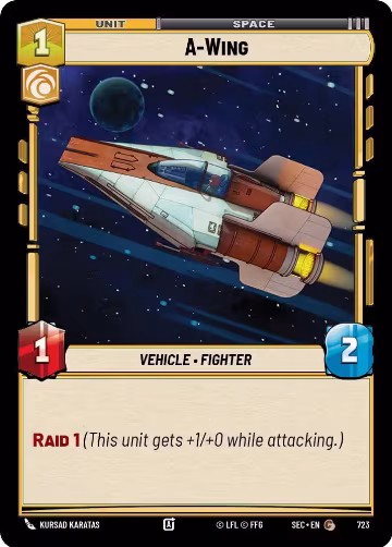 A-Wing (Foil) (723), Secrets of Power — Star Wars card price