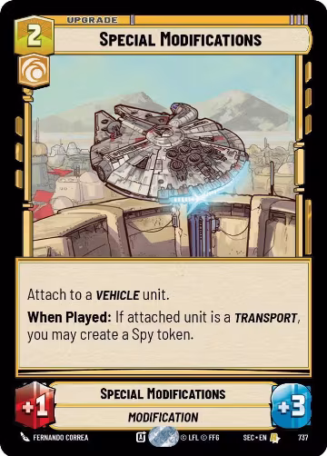 Special Modifications (Foil) (737), Secrets of Power — Star Wars card price