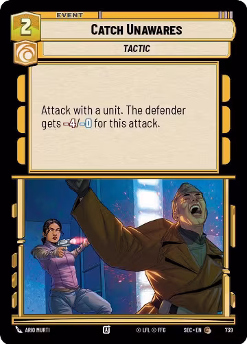 Catch Unawares (Foil) (739), Secrets of Power — Star Wars card price