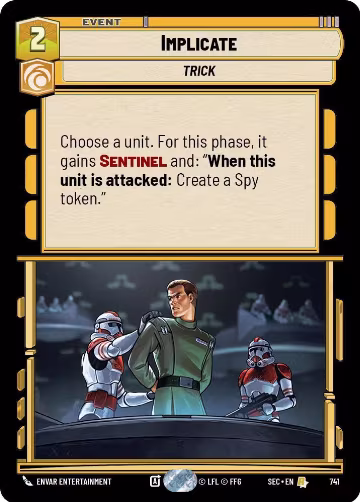 Implicate (Foil) (741), Secrets of Power — Star Wars card price