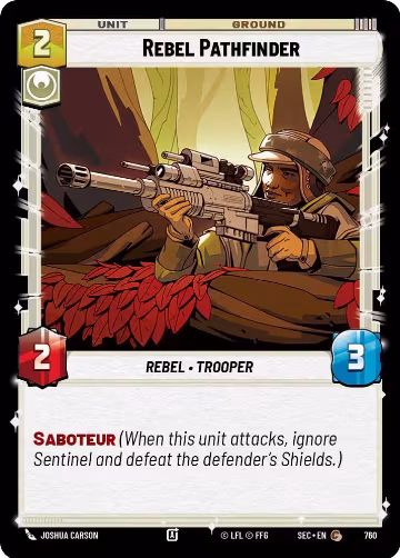 Rebel Pathfinder (Foil) (760), Secrets of Power — Star Wars card price