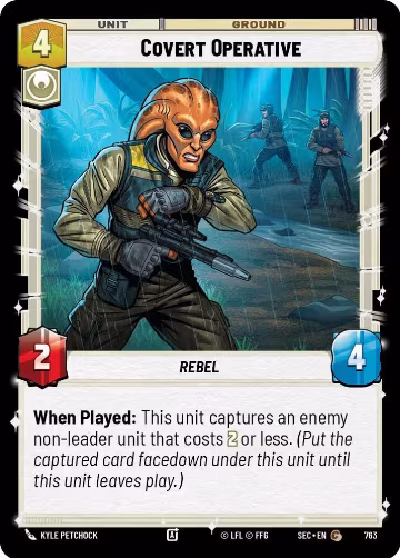 Covert Operative (Foil) (763), Secrets of Power — Star Wars card price
