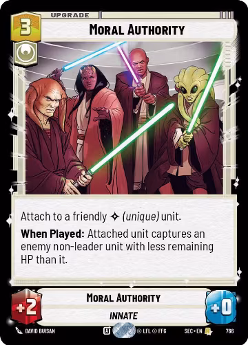 Moral Authority (Foil) (766), Secrets of Power — Star Wars card price