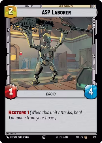 ASP Laborer (Foil) (769), Secrets of Power — Star Wars card price