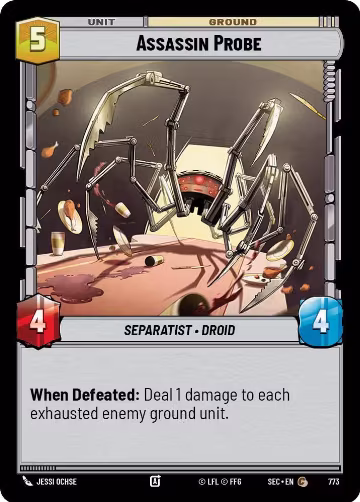 Assassin Probe (Foil) (773), Secrets of Power — Star Wars card price