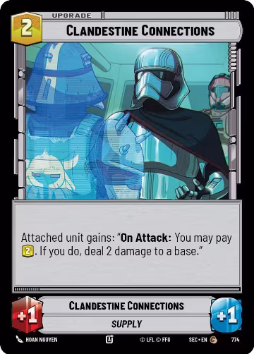Clandestine Connections (Foil) (774), Secrets of Power — Star Wars card price