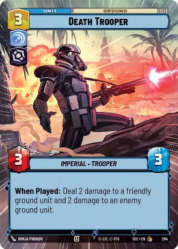 Death Trooper (Hyperspace) (294), Secrets of Power — Star Wars card price