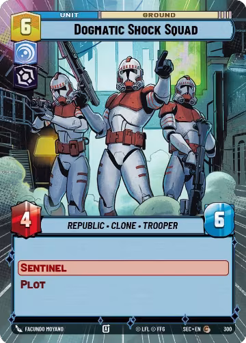 Dogmatic Shock Squad (Hyperspace) (300), Secrets of Power — Star Wars card price