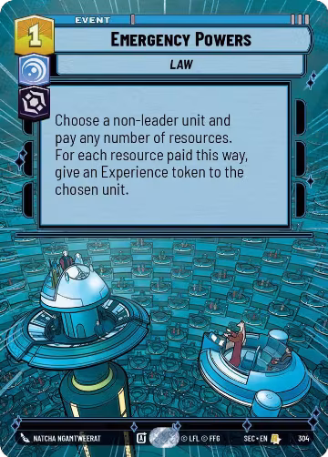Emergency Powers (Hyperspace) (304), Secrets of Power — Star Wars card price