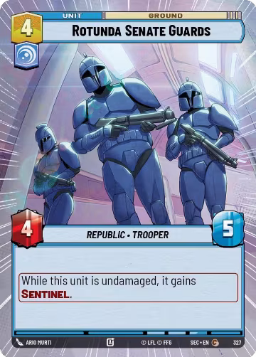 Rotunda Senate Guards (Hyperspace) (327), Secrets of Power — Star Wars card price