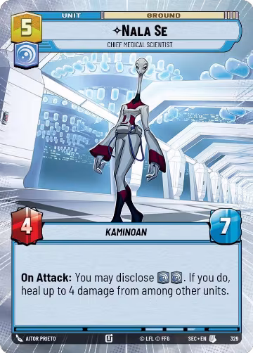 Nala Se - Chief Medical Scientist (Hyperspace) (329), Secrets of Power — Star Wars card price