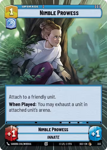 Nimble Prowess (Hyperspace) (333), Secrets of Power — Star Wars card price
