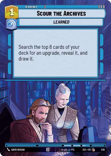 Scour the Archives (Hyperspace) (336), Secrets of Power — Star Wars card price