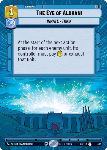 The Eye of Aldhani (Hyperspace) (337), Secrets of Power — Star Wars card price