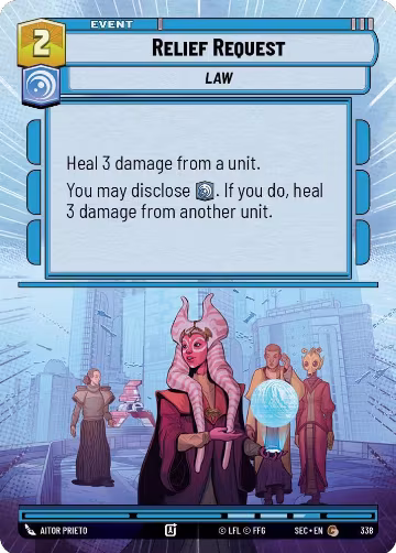 Relief Request (Hyperspace) (338), Secrets of Power — Star Wars card price