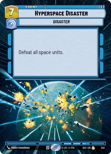 Hyperspace Disaster (Hyperspace) (342), Secrets of Power — Star Wars card price