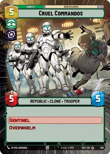 Cruel Commandos (Hyperspace) (350), Secrets of Power — Star Wars card price