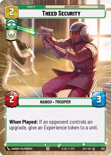 Theed Security (Hyperspace) (359), Secrets of Power — Star Wars card price