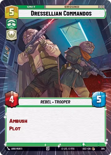 Dressellian Commandos (Hyperspace) (364), Secrets of Power — Star Wars card price