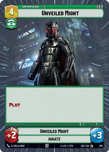 Unveiled Might (Hyperspace) (387), Secrets of Power — Star Wars card price