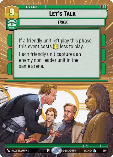 Let's Talk (Hyperspace) (395), Secrets of Power — Star Wars card price