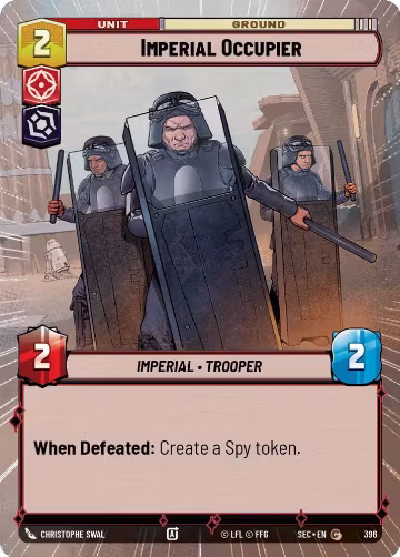 Imperial Occupier (Hyperspace) (396), Secrets of Power — Star Wars card price