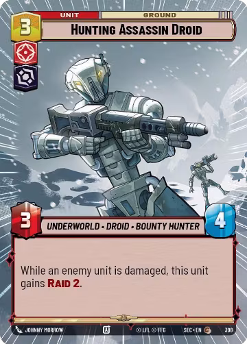 Hunting Assassin Droid (Hyperspace) (398), Secrets of Power — Star Wars card price
