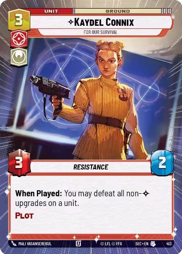 Kaydel Connix - For Our Survival (Hyperspace) (413), Secrets of Power — Star Wars card price