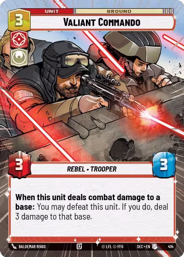Valiant Commando (Hyperspace) (414), Secrets of Power — Star Wars card price