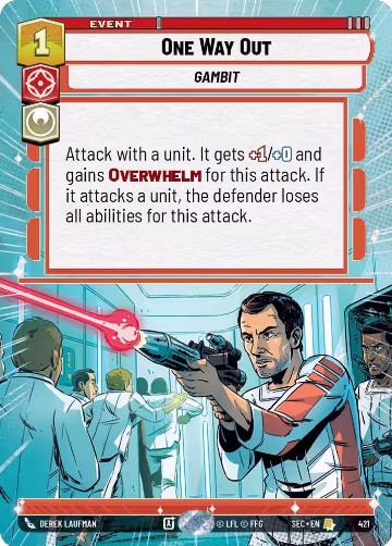 One Way Out (Hyperspace) (421), Secrets of Power — Star Wars card price
