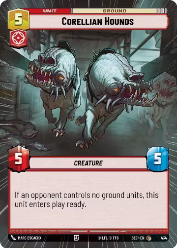 Corellian Hounds (Hyperspace) (434), Secrets of Power — Star Wars card price