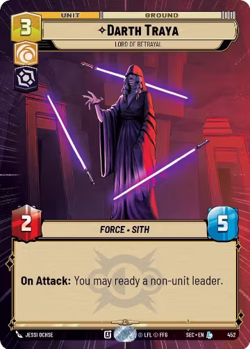 Darth Traya - Lord of Betrayal (Hyperspace) (452), Secrets of Power — Star Wars card price