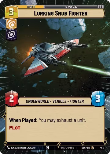 Lurking Snub Fighter (Hyperspace) (453), Secrets of Power — Star Wars card price